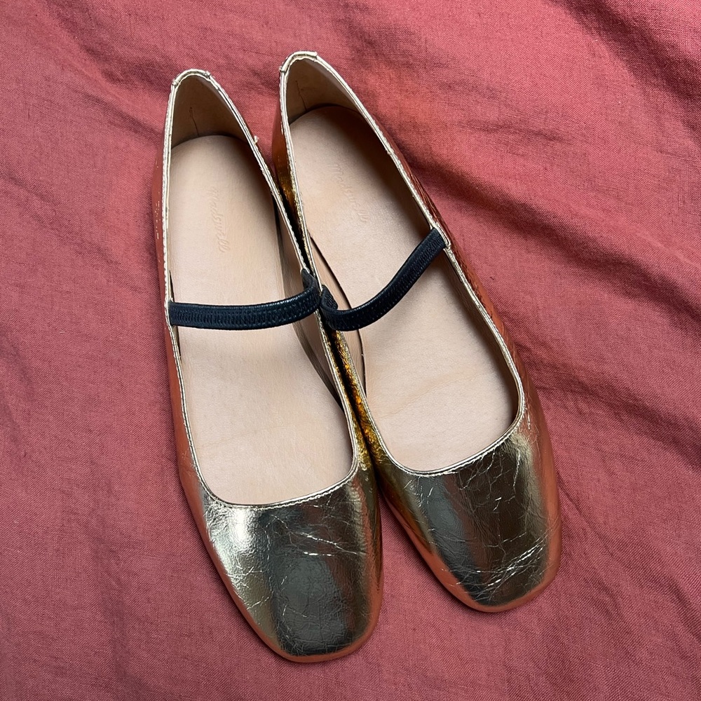 Gold Women's Ballet Flats